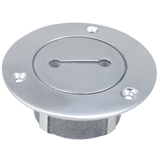 Suncoast Marine and Auto offers Perko 1" Chrome Unmarked Pipe Deck Plate [0528006CHR]