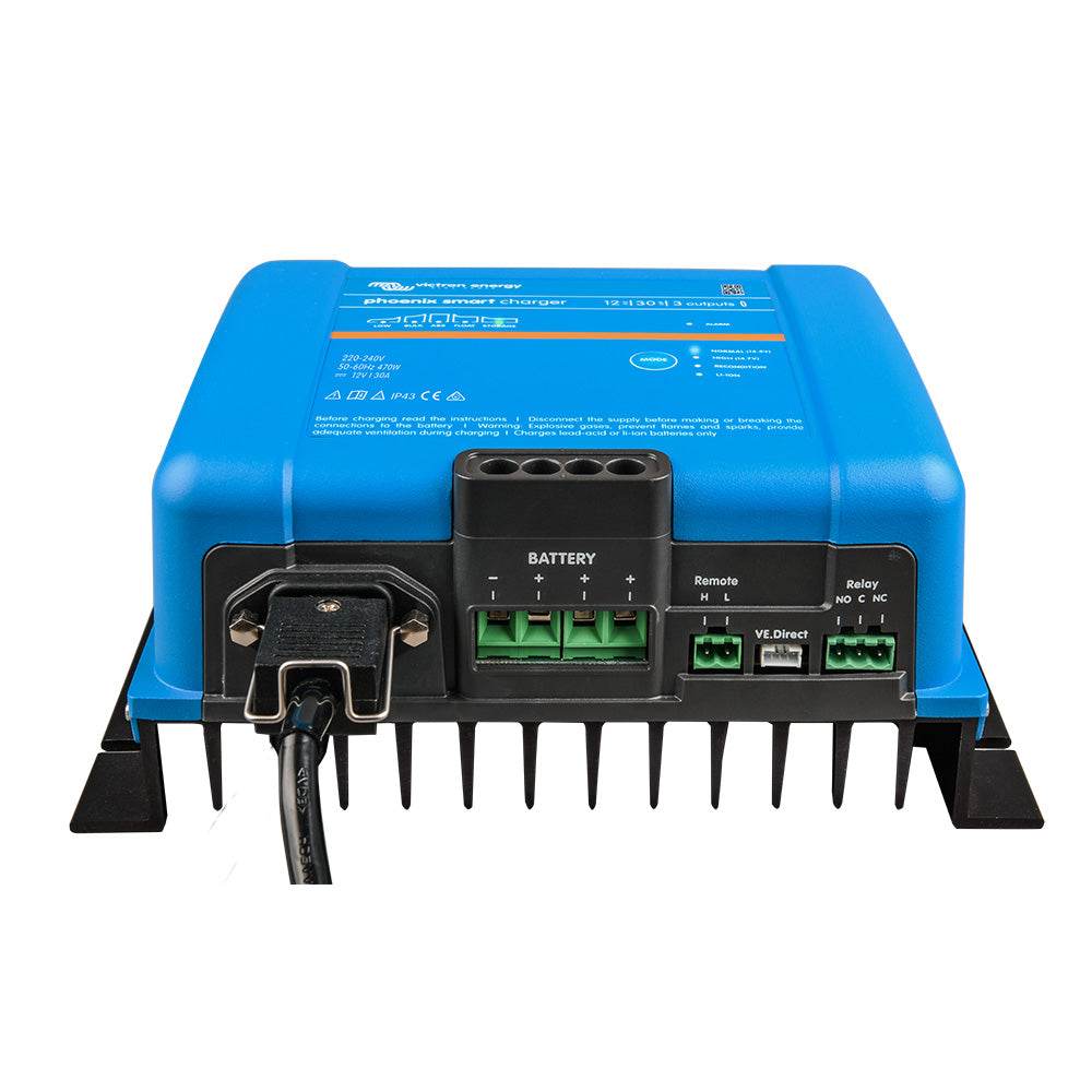 Suncoast Marine and Auto offers Victron Phoenix Smart IP43 Charger 12/30 (3) 120-240VAC Requires 5-15P Mains Cord [PSC123053095]