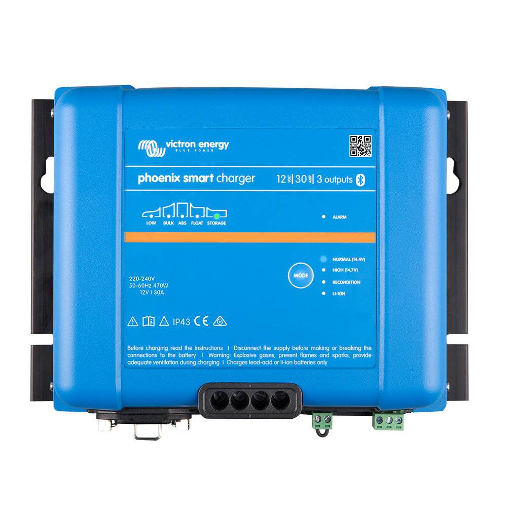 Suncoast Marine and Auto offers Victron Phoenix Smart IP43 Charger 12/30 (3) 120-240VAC Requires 5-15P Mains Cord [PSC123053095]