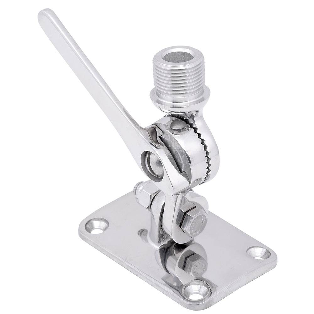 Suncoast Marine and Auto offers Whitecap Ratchet Antenna Mount - 316 Stainless Steel [S-1802C]