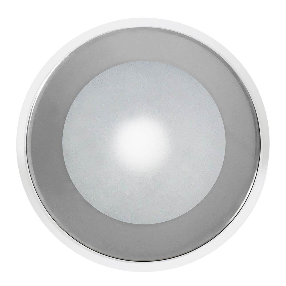 Suncoast Marine and Auto offers Shadow-Caster DLX Series Down Light - White Housing - RGB - Chrome Bezel [SCM-DLX-CC-CHR-WH]