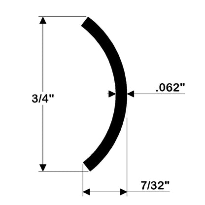 Suncoast Marine and Auto offers TACO Hollow Back 304 Stainless Steel Rub Rail Insert 3/4" x 6 [S11-4511P6-1]