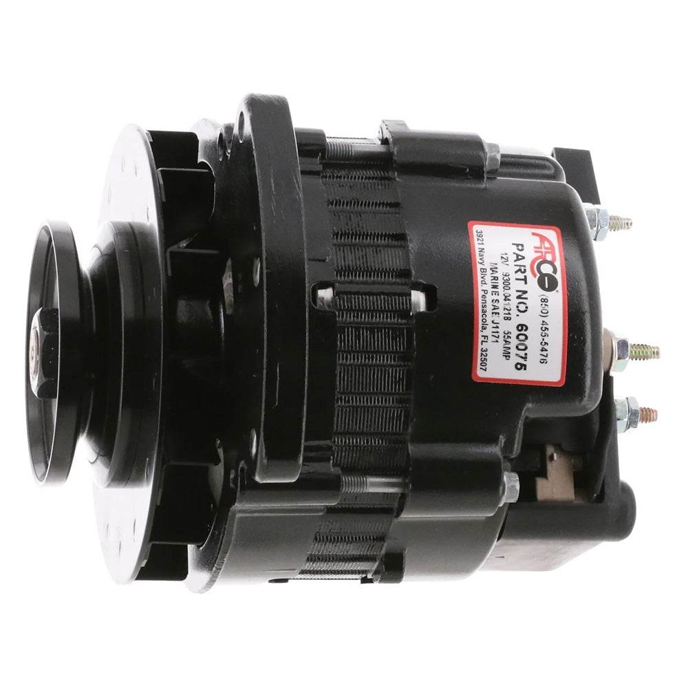 Suncoast Marine and Auto offers ARCO Marine Premium Replacement Universal Alternator w/Single Groove Pulley - 12V 55A [60075]