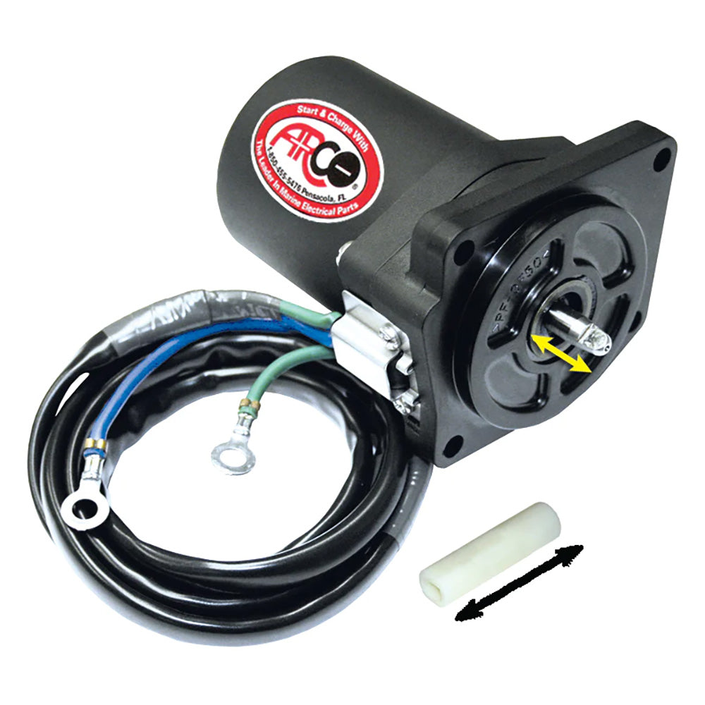 Suncoast Marine and Auto offers ARCO Marine Replacement Outboard Tilt Trim Motor - Yamaha-4 Bolt, 5/8" Flat Blade Shaft [6258]