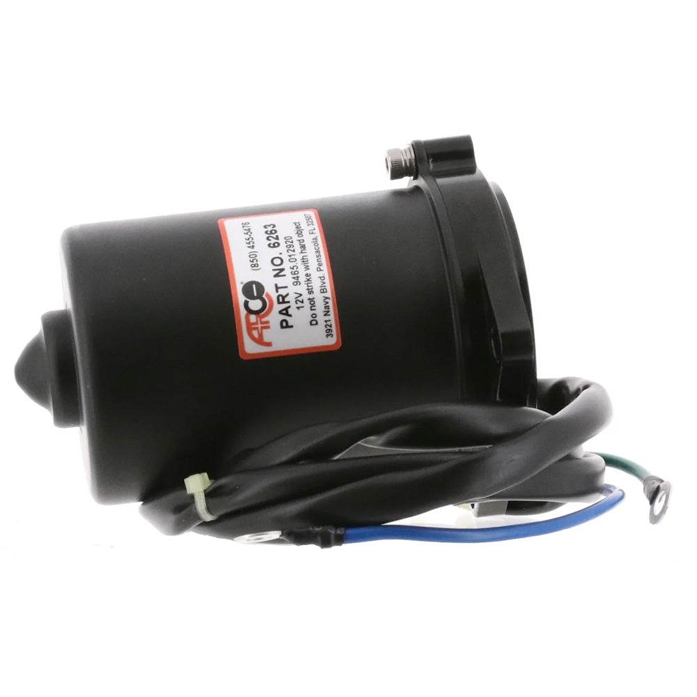 Suncoast Marine and Auto offers ARCO Marine Replacement Outboard Tilt Trim Motor - Yamaha, 2-Wire, 3 Bolt, Flat Blade Shaft [6263]