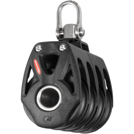 Suncoast Marine and Auto offers Ronstan Series 40 Orbit BB Quad Block w/Swivel Shackle [RF48400]