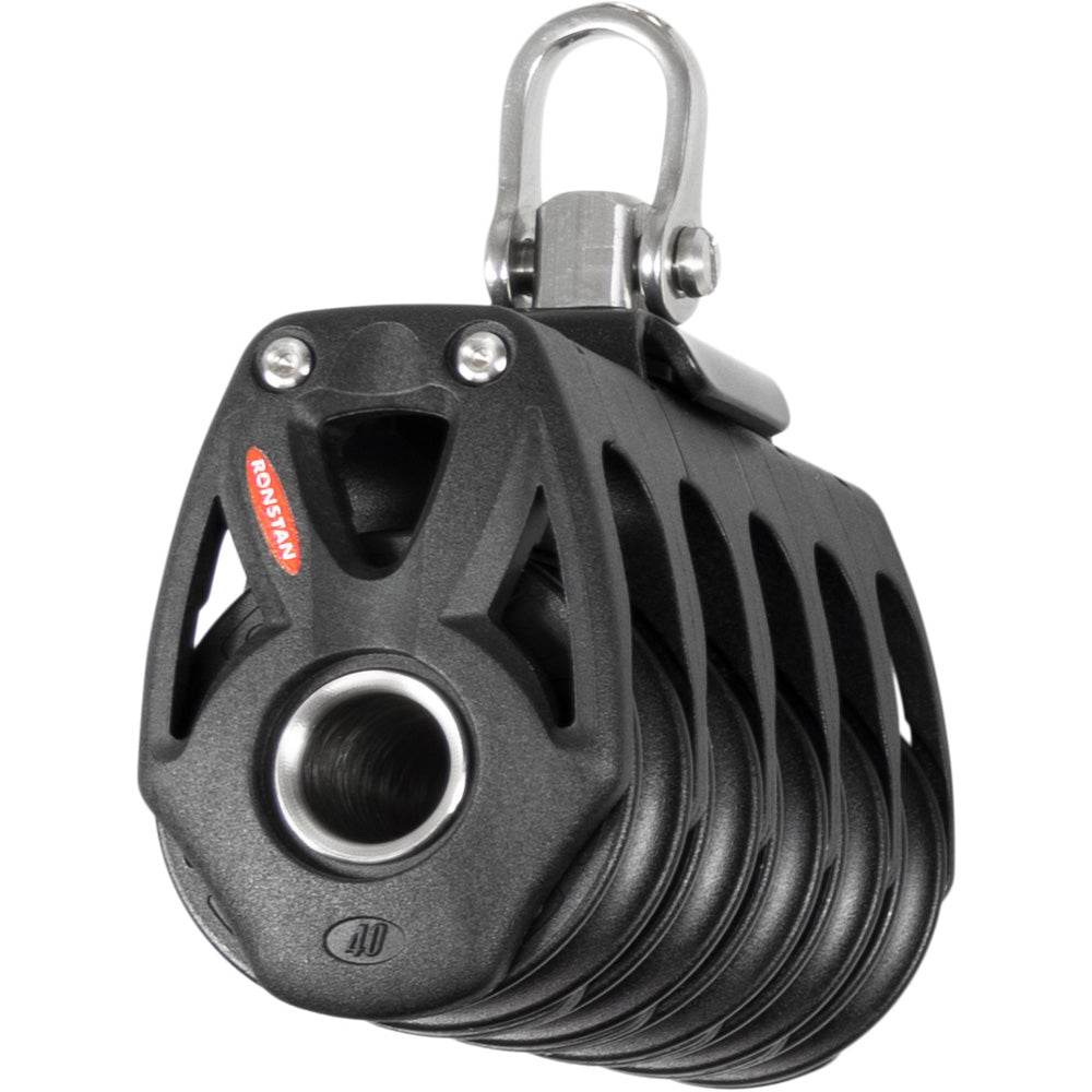 Suncoast Marine and Auto offers Ronstan Series 40 Orbit BB Quin Block w/Swivel Shackle [RF48500]