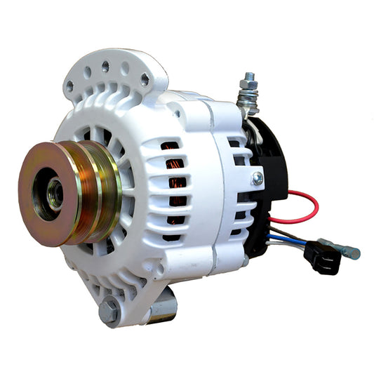 Suncoast Marine and Auto offers Balmar Alternator 100 AMP 12V 1-2" Single Foot Spindle Mount Dual Vee Pulley w/Isolated Ground [621-100-DV]