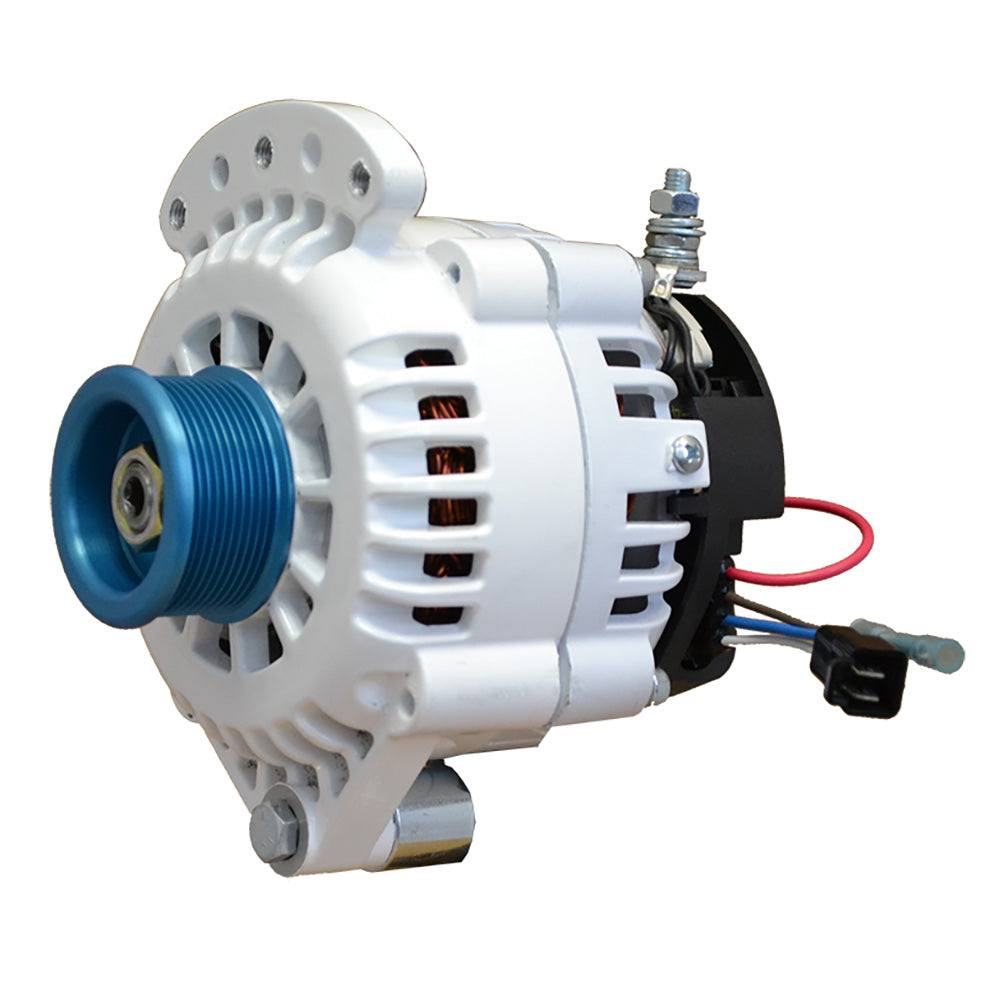 Suncoast Marine and Auto offers Balmar Alternator 120 AMP 12V 1-2" Single Foot Spindle Mount J10 Pulley w/Isolated Ground [621-120-J10]