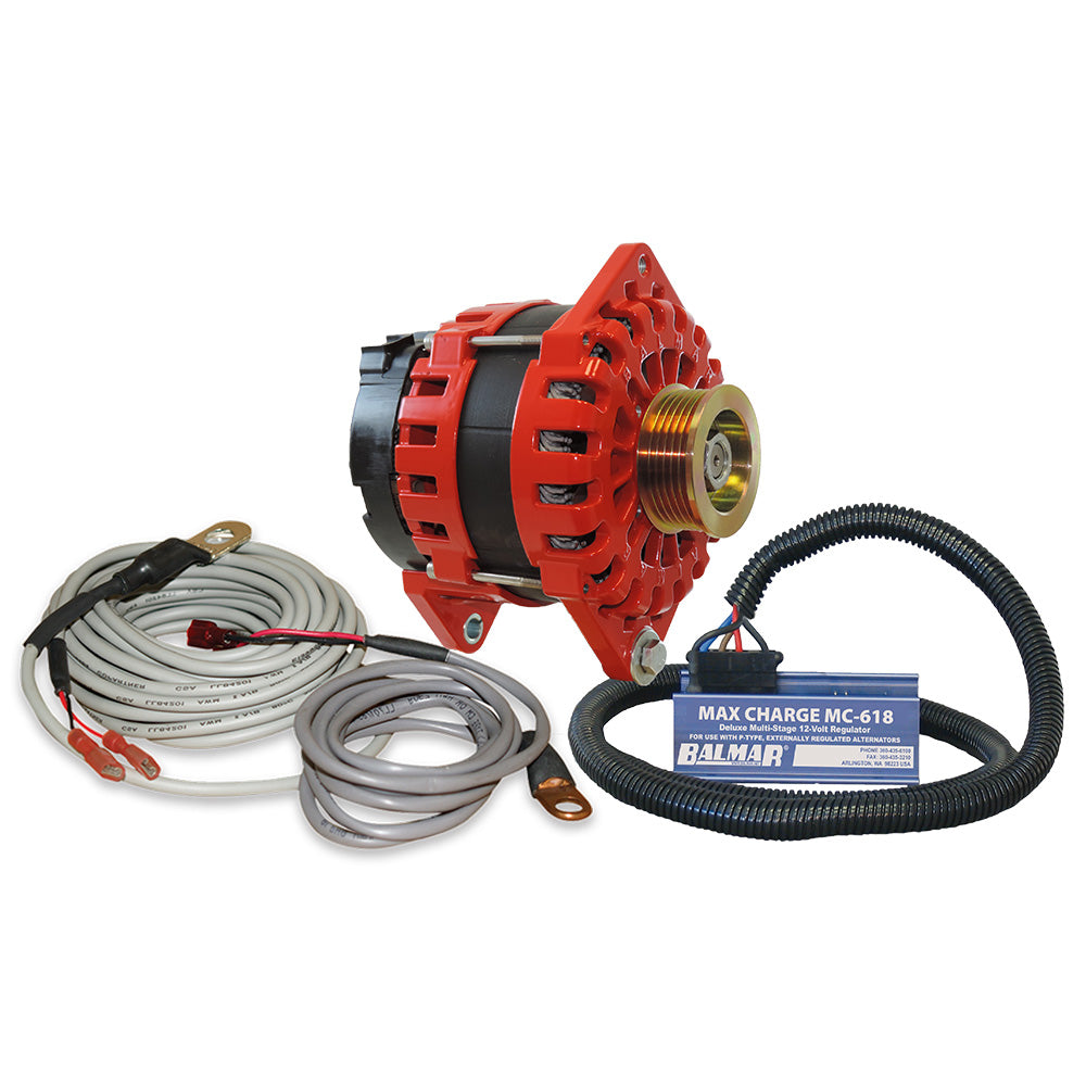 Suncoast Marine and Auto offers Balmar Alternator 250 AMP Kit 12V 3.15" Dual Foot Saddle K6 Pulley Regulator Temp Sensor [XT-CR-250-K6-KIT]