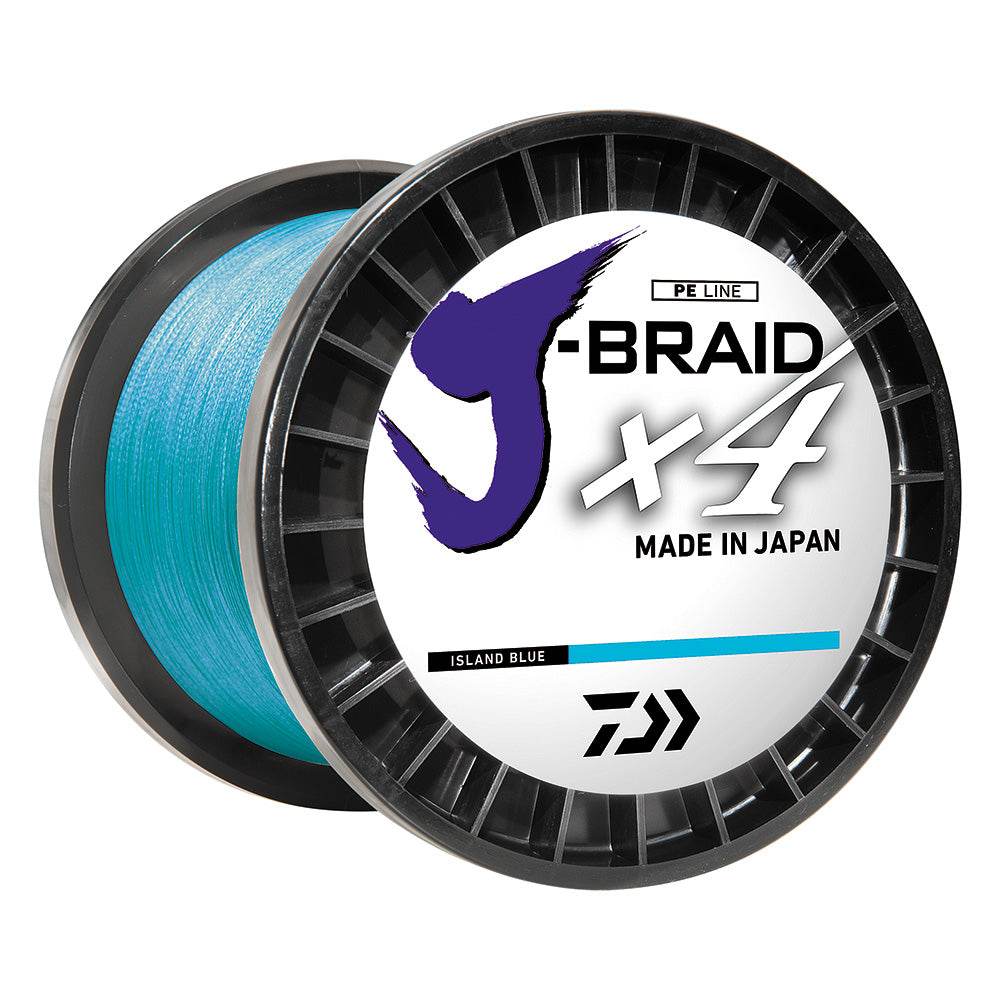 Suncoast Marine and Auto offers Daiwa J-BRAID x4 Braided Line - 30 lbs - 300 yds - Island Blue [JB4U30-300IB]