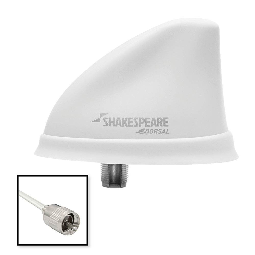 Suncoast Marine and Auto offers Shakespeare Dorsal Antenna White Low Profile 26 RGB Cable w/PL-259 [5912-DS-VHF-W]