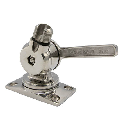 Suncoast Marine and Auto offers Shakespeare 6187 Sleek Compact Stainless Steel Rotatable 4-Way Ratchet Mount [6187]