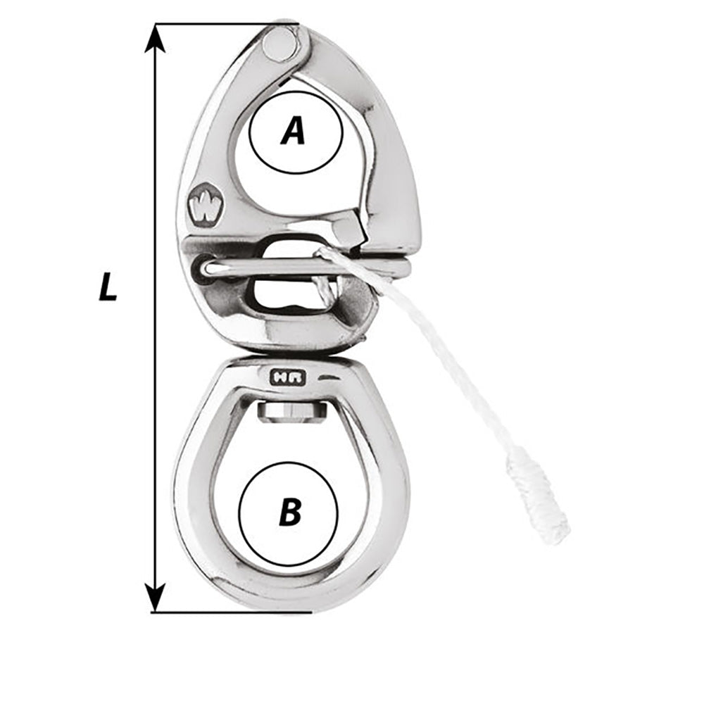 Suncoast Marine and Auto offers Wichard HR Quick Release Snap Shackle With Large Bail - 80mm Length - 3-5/32" [02773]