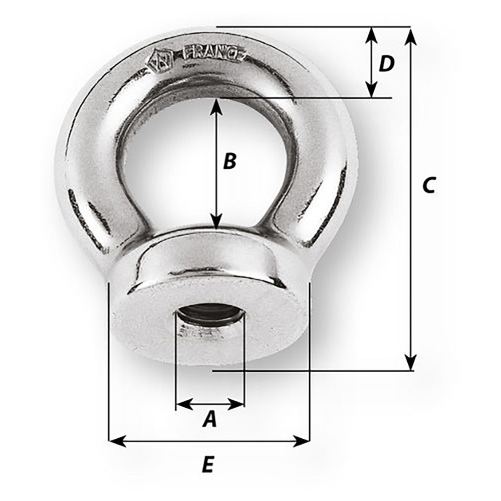 Suncoast Marine and Auto offers Wichard 6mm Eye Nut - 1/2" Diameter [06333]