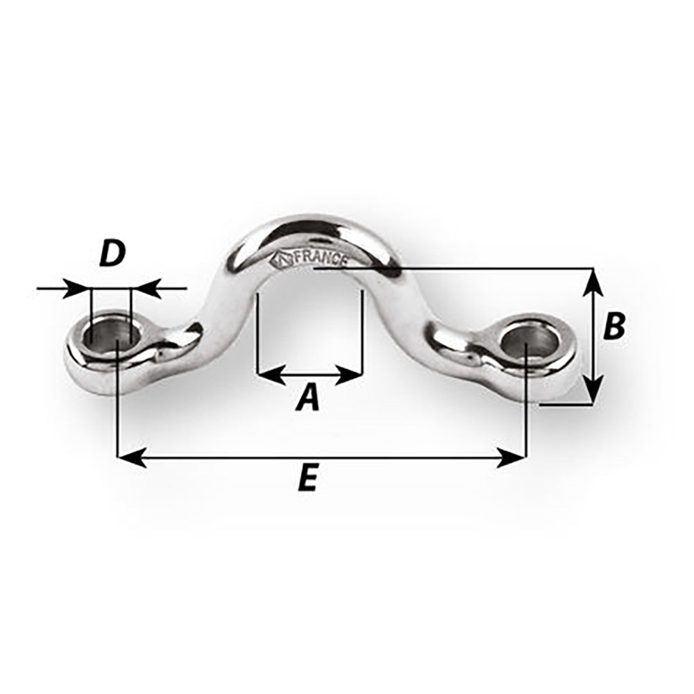 Suncoast Marine and Auto offers Wichard Eye Strap - 4mm Diameter - 5/32" - 30mm Spacing - 1-17/64 [09201]