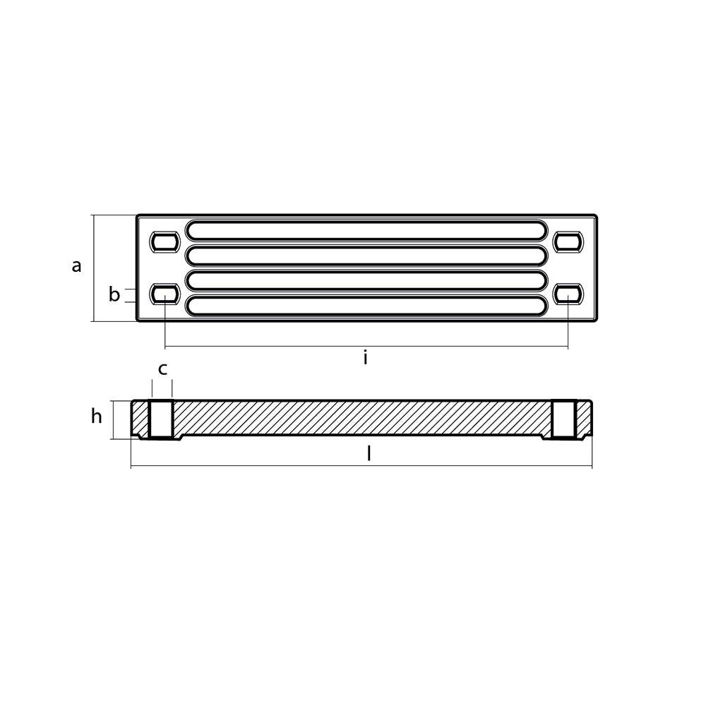 Suncoast Marine and Auto offers Tecnoseal Zinc Yamaha Bar Anode f/Engine Bracket [01112-1]