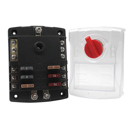 Suncoast Marine and Auto offers Cole Hersee 6 ATO Standard Series Fuse Block w/Ground Bus [880027-BP]