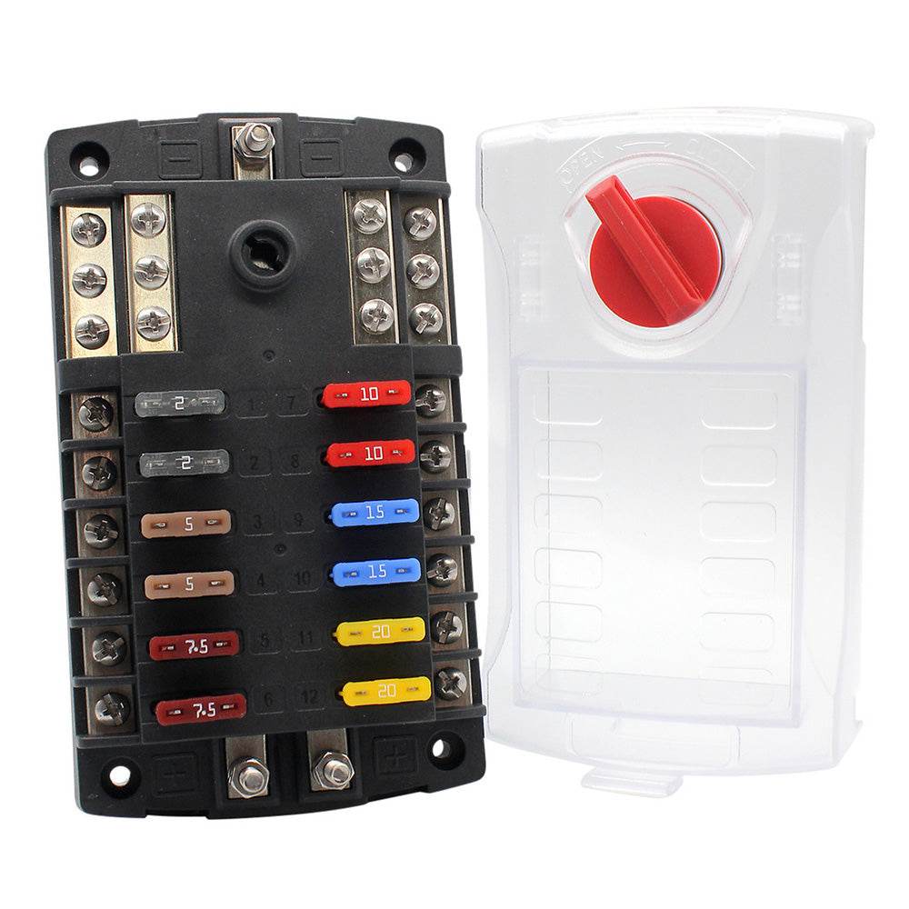 Suncoast Marine and Auto offers Cole Hersee 12 ATO Standard Series Fuse Block w/Ground Bus [880028-BP]