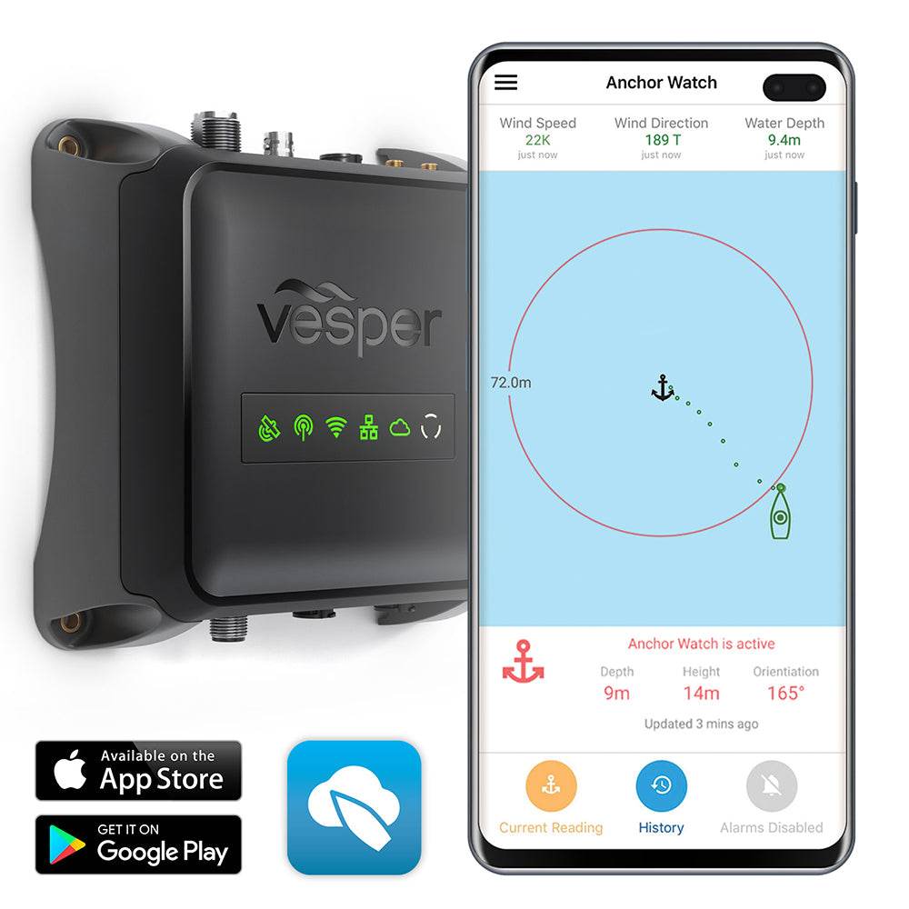 Suncoast Marine and Auto offers Vesper Cortex M1- Full Class B SOTDMA SmartAIS Transponder w/Remote Vessel Monitoring - Works Worldwide [010-02815-20]