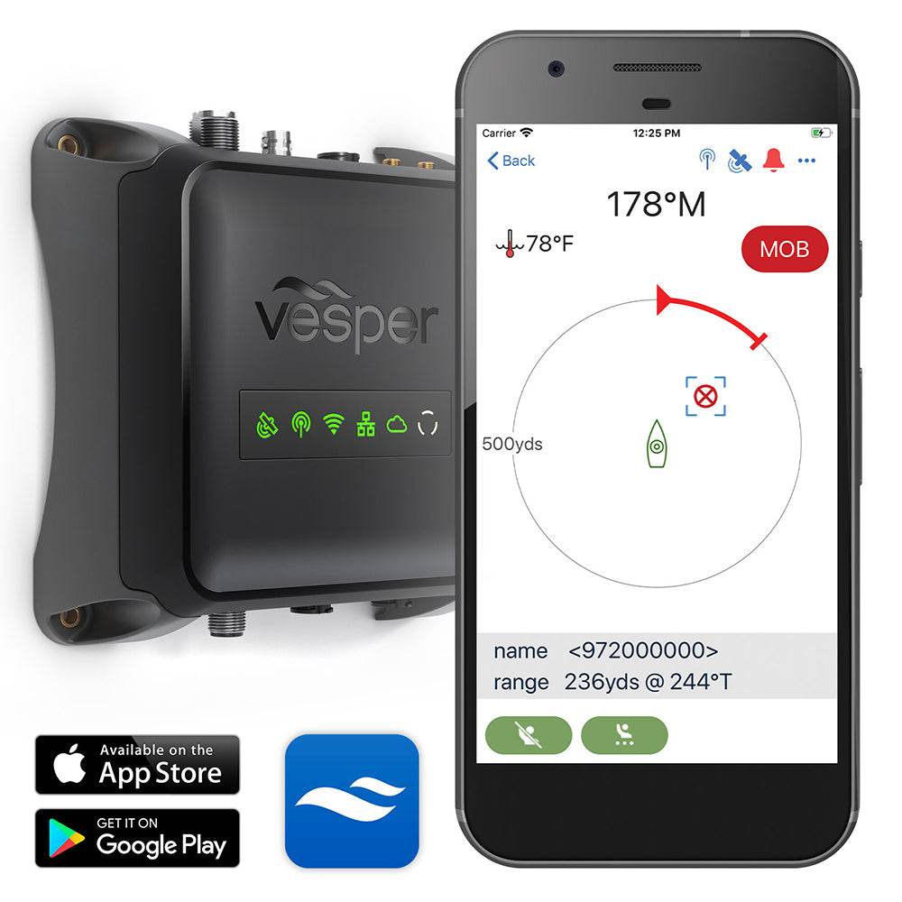 Suncoast Marine and Auto offers Vesper Cortex M1- Full Class B SOTDMA SmartAIS Transponder w/Remote Vessel Monitoring - Works Worldwide [010-02815-20]