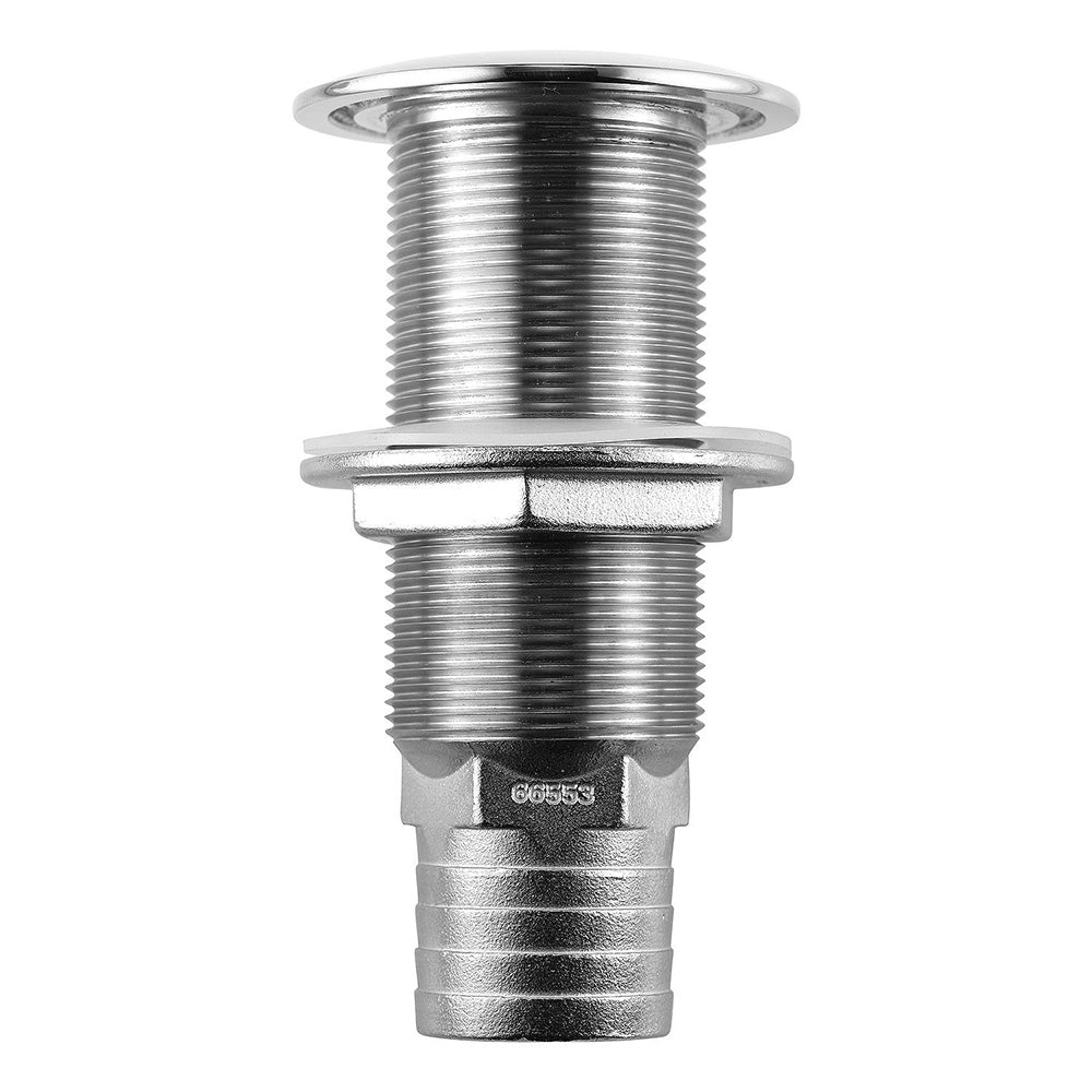 Suncoast Marine and Auto offers Attwood Stainless Steel Scupper Valve Barbed - 1-1/2" Hose Size [66553-3]