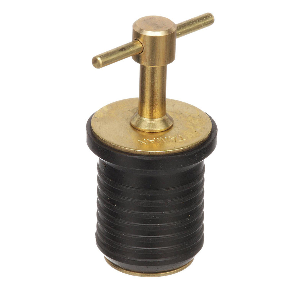 Suncoast Marine and Auto offers Attwood T-Handle Brass Drain Plug - 1" Diameter [7526A7]