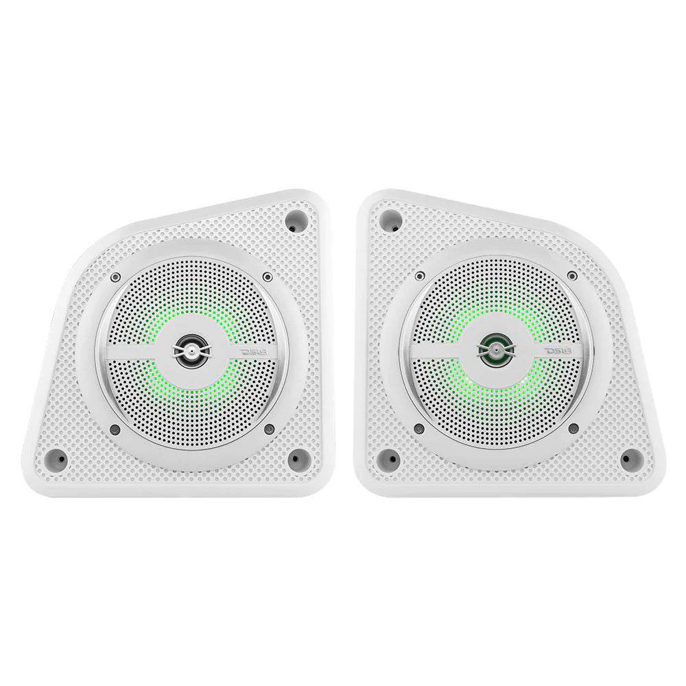 Suncoast Marine and Auto offers DS18 Universal Shallow Enclosure w/100W Marine Speaker - White [EN6SLIM/WH]