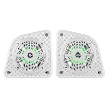 Suncoast Marine and Auto offers DS18 Universal Shallow Enclosure w/100W Marine Speaker - White [EN6SLIM/WH]