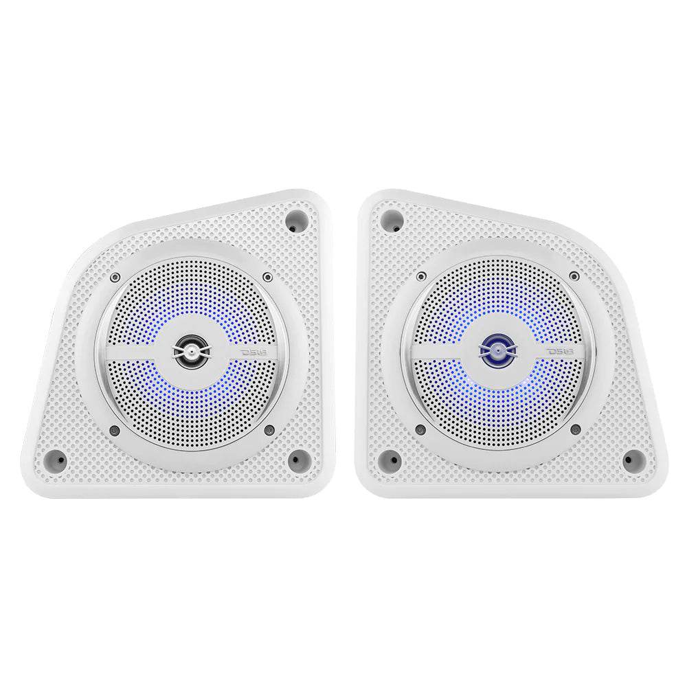 Suncoast Marine and Auto offers DS18 Universal Shallow Enclosure w/100W Marine Speaker - White [EN6SLIM/WH]