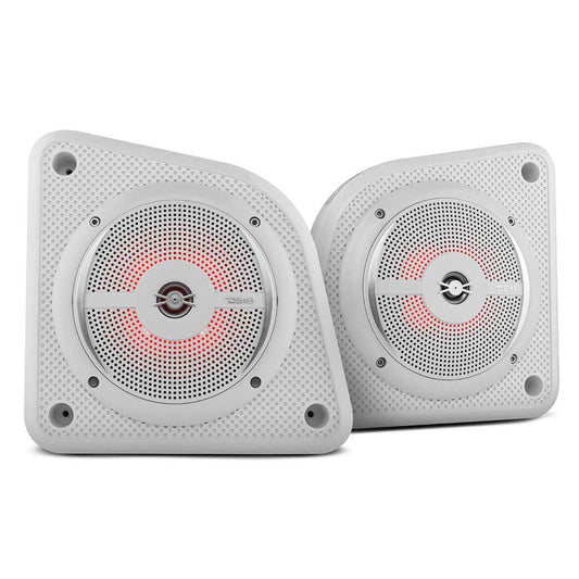 Suncoast Marine and Auto offers DS18 Universal Shallow Enclosure w/100W Marine Speaker - White [EN6SLIM/WH]