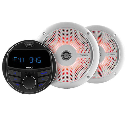 Suncoast Marine and Auto offers DS18 HYDRO Marine Package w/MRX1 Head Unit NXL-6SL/WH Speakers - White [MRX16SL/WH]