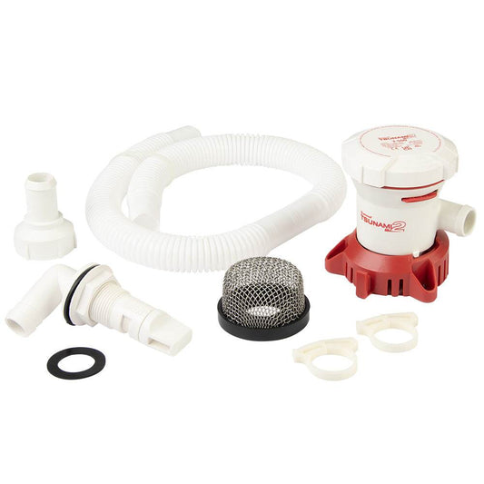 Suncoast Marine and Auto offers Attwood Tsunami MK2 T500 Manual Bilge Pump w/Installation Kit - 500 GPH 12V [5614-7]