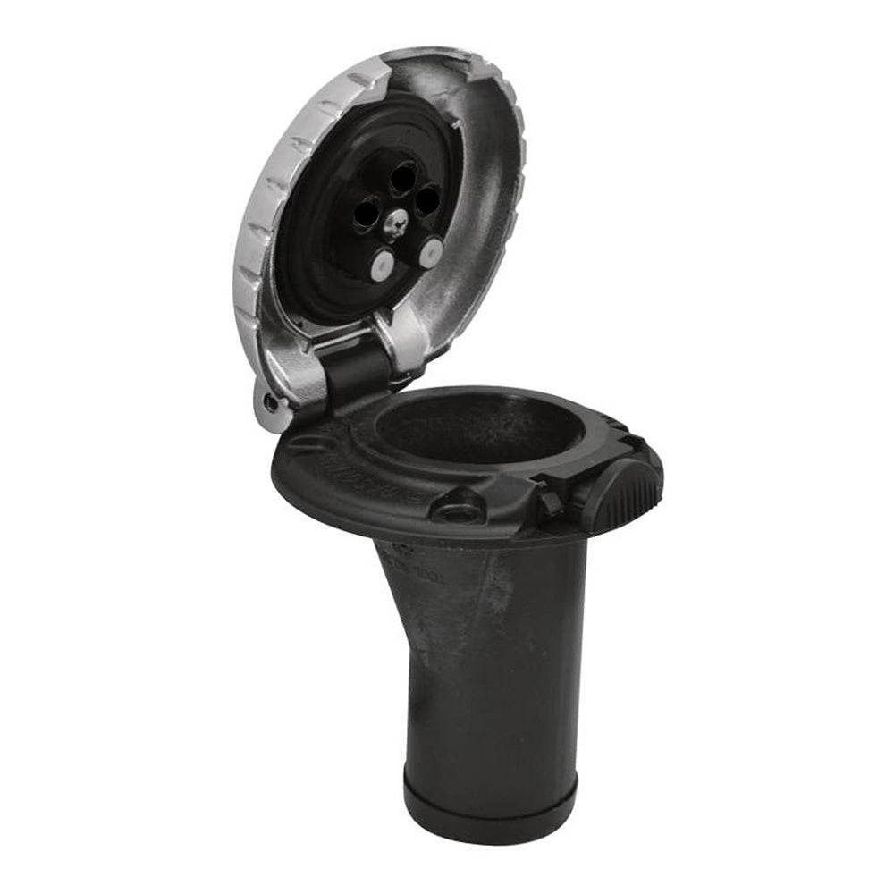 Suncoast Marine and Auto offers Attwood Deck Fill f/Carbon Canister System - Straight Body Scalloped Chrome Cap [99DFCCSZ1S]