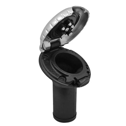 Suncoast Marine and Auto offers Attwood Deck Fill f/Carbon Canister System - Angled Body Scalloped Chrome Cap [99DFCCAZ1S]