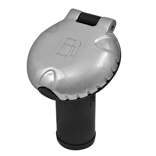 Suncoast Marine and Auto offers Attwood Deck Fill f/Carbon Canister System - Angled Body Scalloped Chrome Cap [99DFCCAZ1S]