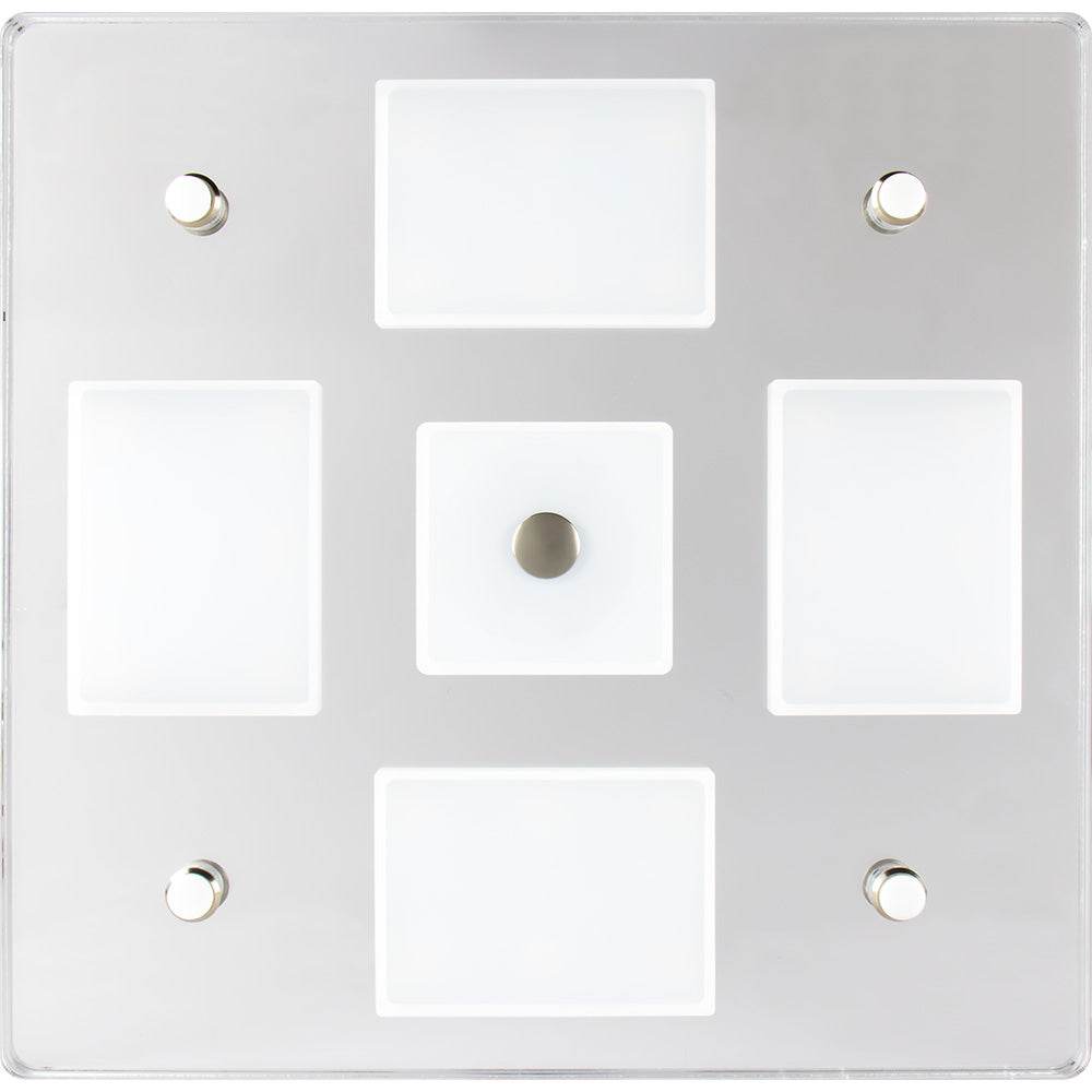 Suncoast Marine and Auto offers Sea-Dog Square LED Mirror Light w/On/Off Dimmer - White Blue [401840-3]