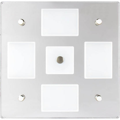 Suncoast Marine and Auto offers Sea-Dog Square LED Mirror Light w/On/Off Dimmer - White Blue [401840-3]