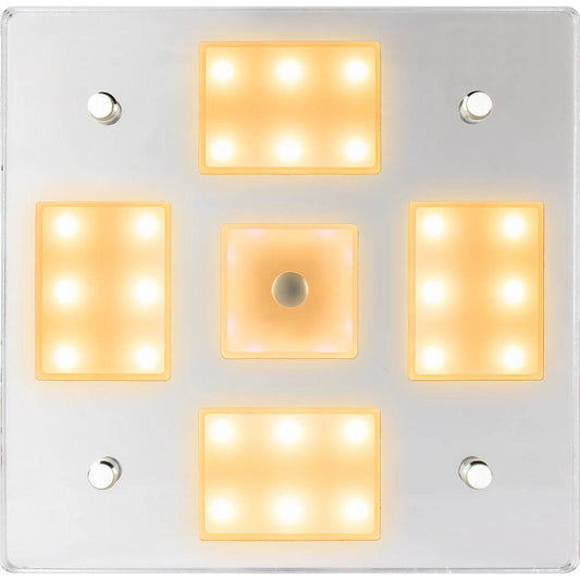 Suncoast Marine and Auto offers Sea-Dog Square LED Mirror Light w/On/Off Dimmer - White Blue [401840-3]