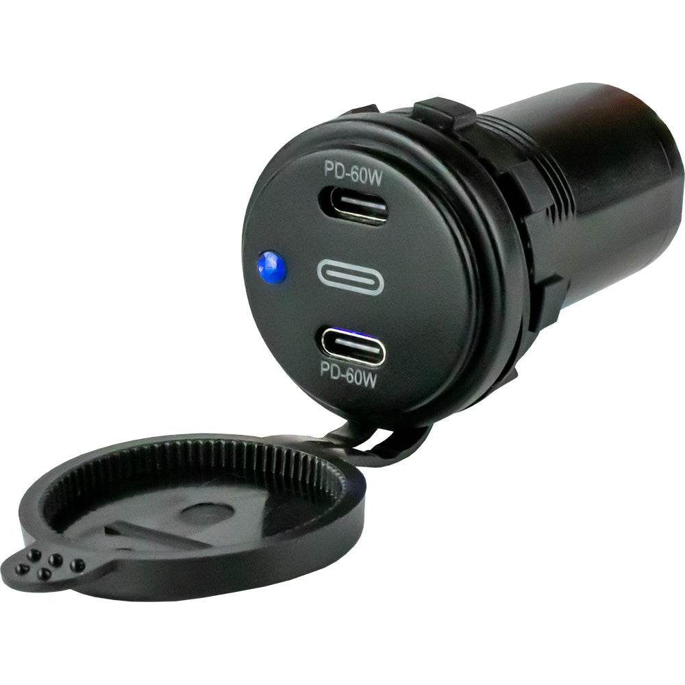 Suncoast Marine and Auto offers Sea-Dog Dual USB-C Power Socket [426522-1]