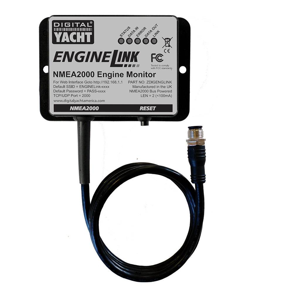 Suncoast Marine and Auto offers Digital Yacht Engine Link NMEA 2000 Engine Monitor [ZDIGELINK]