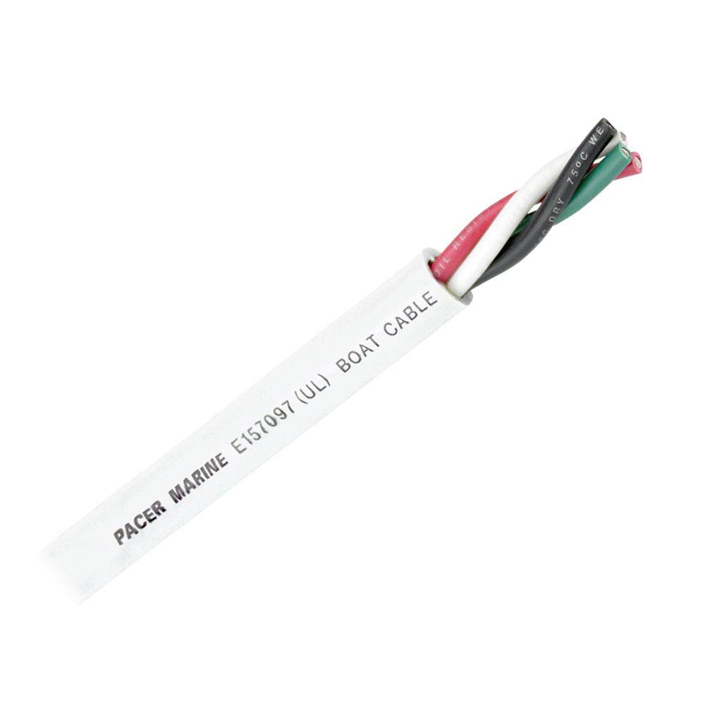 Suncoast Marine and Auto offers Pacer Round 4 Conductor Cable - 250 - 16/4 AWG - Black, Green, Red White [WR16/4-250]