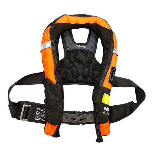 Suncoast Marine and Auto offers First Watch FW-40PRO Ergo Auto Inflatable PFD w/Harness - Hi-Vis Orange Black [FW-40PROHA-OB]