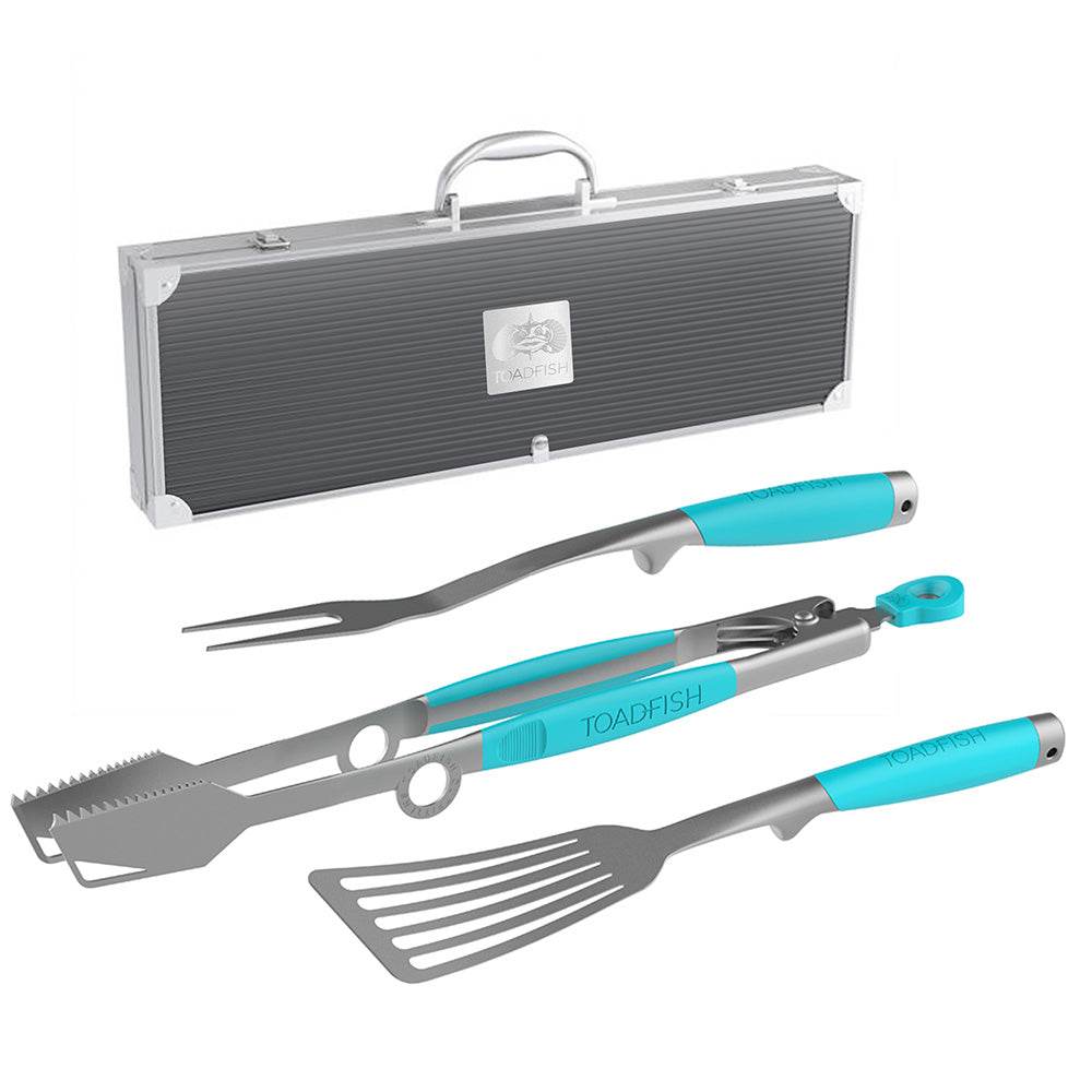 Suncoast Marine and Auto offers Toadfish Ultimate Grill Set + Case - Tongs, Spatula Fork [1092]