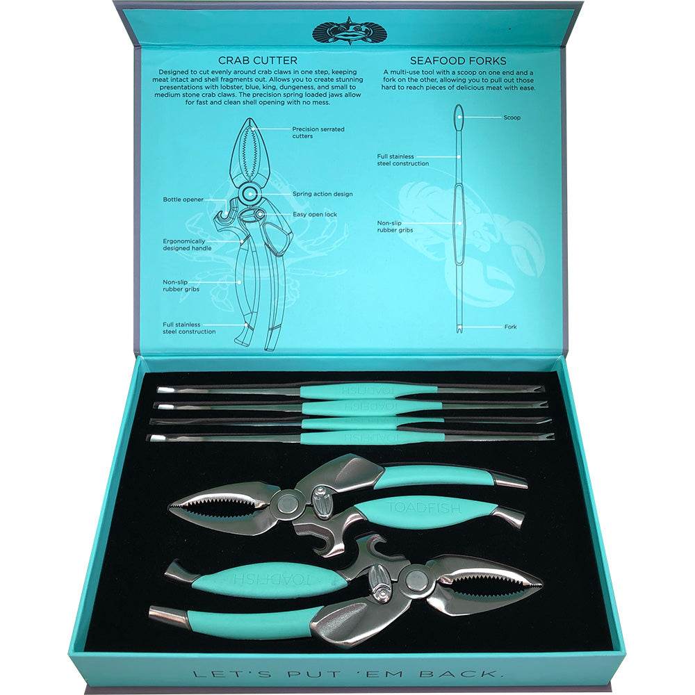 Suncoast Marine and Auto offers Toadfish Crab/Lobster Tool Set - 2 Shell Cutters 4 Seafood Forks [1022]