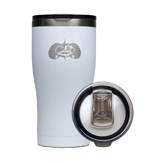 Suncoast Marine and Auto offers Toadfish Non-Tipping 20oz Tumbler - White [1133]