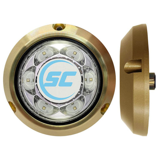 Suncoast Marine and Auto offers Shadow-Caster SC3 Series Great White Bronze Surface Mount Underwater Light [SC3-GW-BZSM]