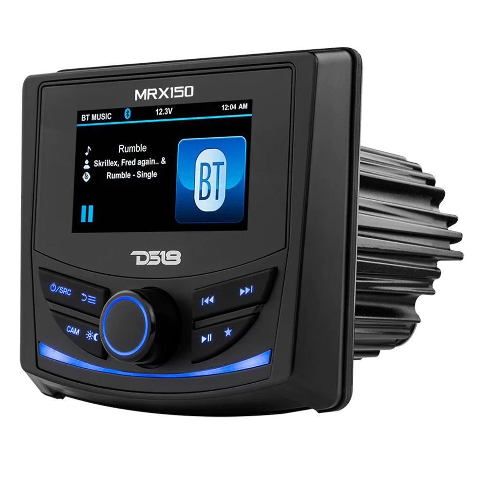 Suncoast Marine and Auto offers DS18 MRX150 2 Zone Marine Powersports Head Unit w/3" Color TFT Display Bluetooth - 4 x 40W [MRX150]