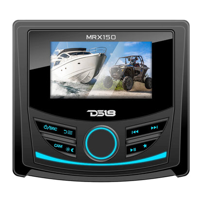 Suncoast Marine and Auto offers DS18 MRX150 2 Zone Marine Powersports Head Unit w/3" Color TFT Display Bluetooth - 4 x 40W [MRX150]