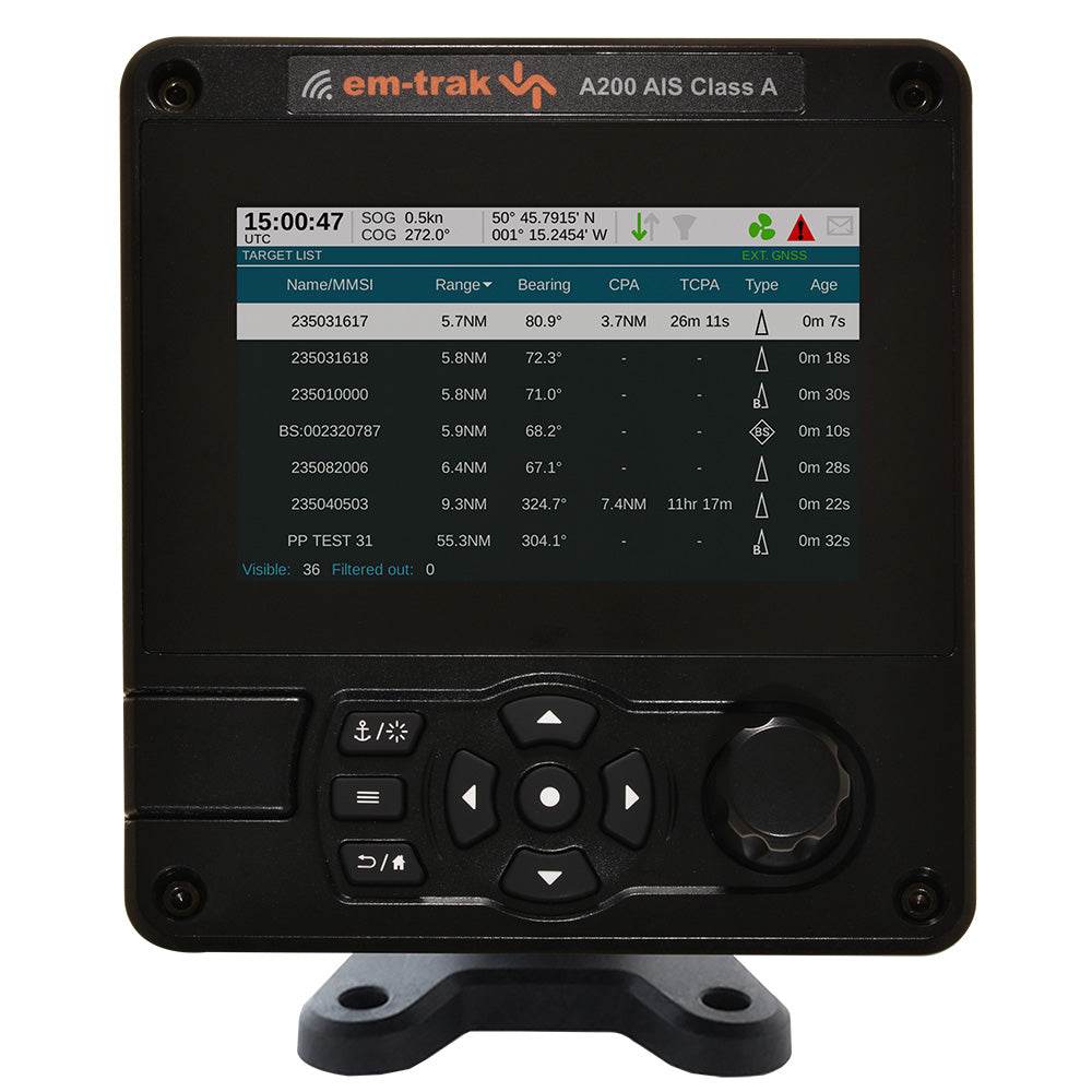 Suncoast Marine and Auto offers em-trak A200 Class A AIS Transceiver [425-0012]